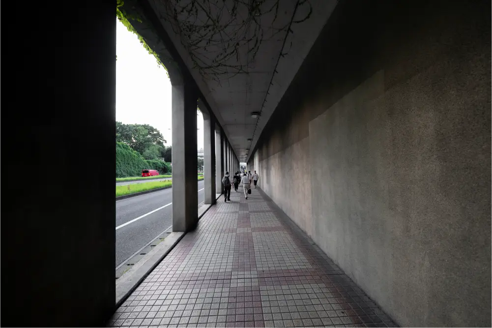 Concrete walkway installation